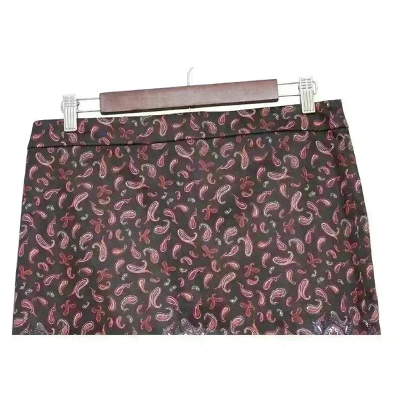 NWT J Crew Pencil Skirt Size 6 Paisley Multicolor Cotton Stretch Career Workwear - Picture 2 of 8